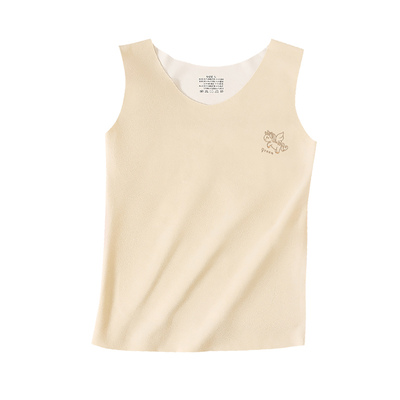 德绒保暖儿童内衣自发热带胸垫冬