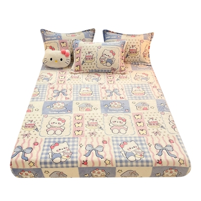 【立体毛绒不掉毛保暖】床笠