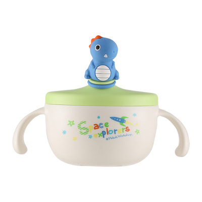 小比咔婴幼儿喝汤吃米糊吸管碗