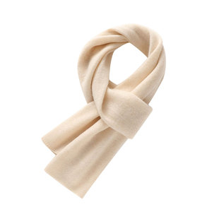 长条羊绒围巾女加厚百搭小围脖男短款羊毛保暖可亲子时尚