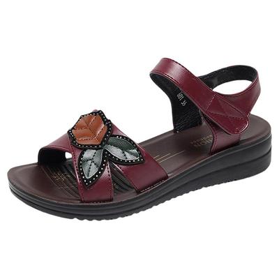 夏季时尚妈妈防滑防水外穿凉拖鞋