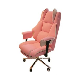 电脑椅家用转椅粉色人体工学电竞椅女生可爱主播舒服久坐学习椅子