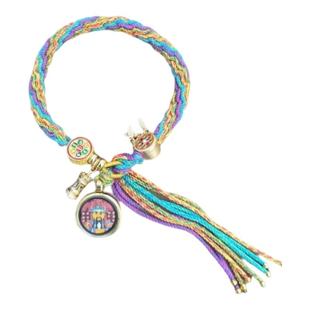 山西五台太岁本命年十二生肖手绳五爷唐卡编织五彩绳红绳藏式手链