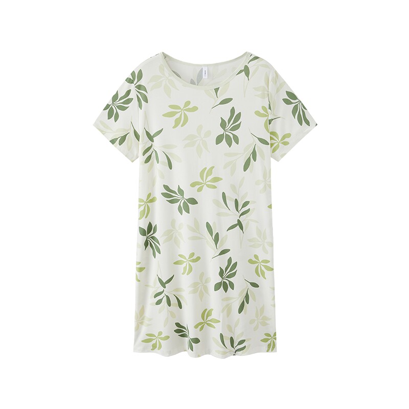 GOSO香蜜闺秀睡衣女款春秋款牛奶丝家居服套装睡裙