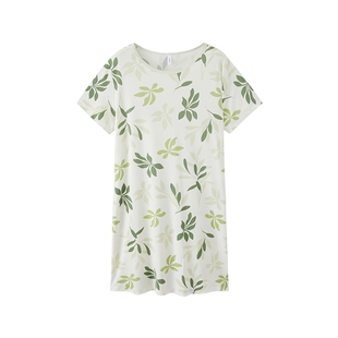 GOSO香蜜闺秀睡衣女款春秋款牛奶丝家居服套装睡裙