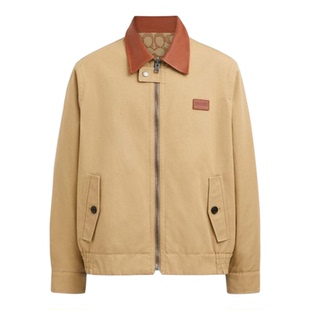 香港直邮专柜正品代购 coach蔻驰男士外套HERITAGE双面夹克 CS784