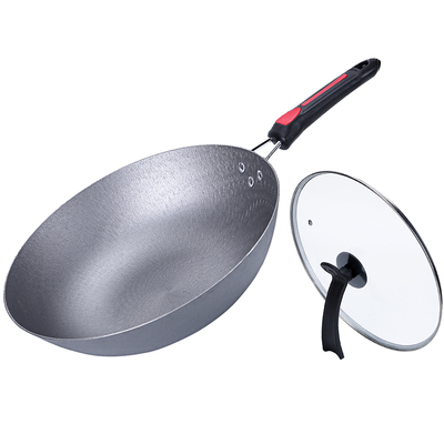 铸铁锅家用炒菜电磁炉无涂层平底