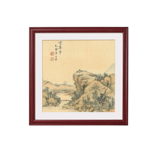 木质画框正方形相框空框装裱国画书法字钻石画作品十字绣框架定制