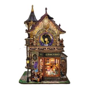 西西弗鲸空哈利波特时间魔法社霍洛魔城感应书立手工小屋积木玩具