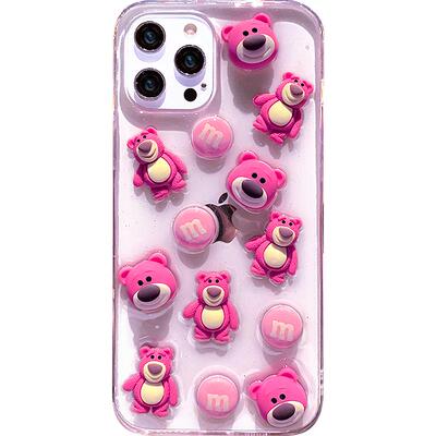 【爆闪闪粉】透明卡通原创手机壳