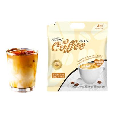 燕麦奶香速溶三合一提神云南咖啡