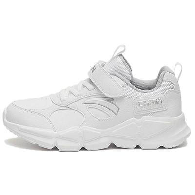 革面运动鞋安踏男童小白鞋