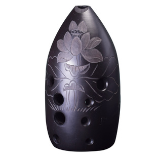 十孔双腔笔筒陶埙入门G调F调初学宽音域成人专业演奏古乐器