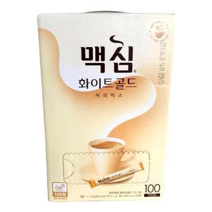 韩国maxim麦可馨/麦馨咖啡金牌白金三合一速溶白咖啡100条礼盒装