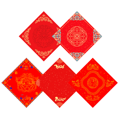 新款蜡染斗方空白福字纸