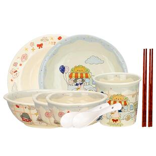 摩登主妇分格餐盘漂亮碗家用2026新款一人食餐具儿童碗具早餐盘子