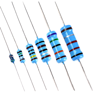 1/4W金属膜电阻器元件1%色环1K2k 10K 100K 47K10欧100欧120欧姆m