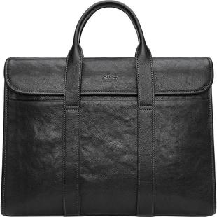 金利来男包手提包商务头层牛皮包盖式办公包真皮差旅男士公文包