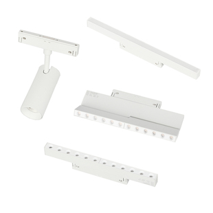 白色15mm极窄磁吸轨道灯暗装无边框嵌入式智能LED线条灯客厅无主