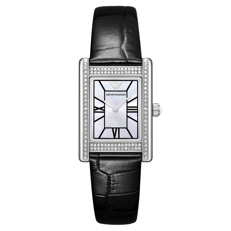 【秋季新品】七夕送女友礼物Armani阿玛尼小方表复古女表AR11803