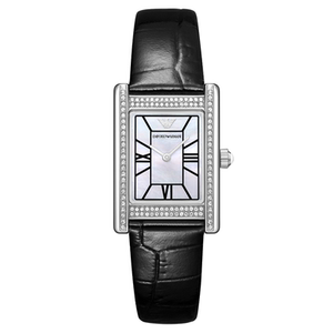 【秋季新品】七夕送女友礼物Armani阿玛尼小方表复古女表AR11803