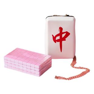 迷你麻将牌旅行宿舍拇指麻将可爱mini户外便捷式家用手搓网红露营