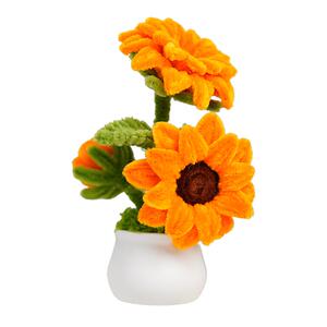 扭扭棒向日葵盆栽手工材料包DIY桌面摆件花束教师节花束生日礼物