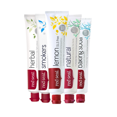 3支牙膏红印组合装无氟