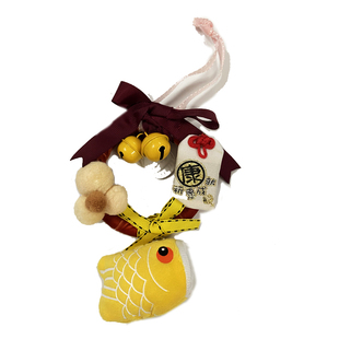 手制品2021鲤鱼旗达摩好运气打气礼物装饰挂件/店内车内挂饰包邮