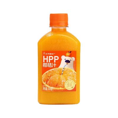 北冰洋100%柑桔汁桑葚汁非浓缩还原果汁鲜榨果汁饮料300ml*6瓶