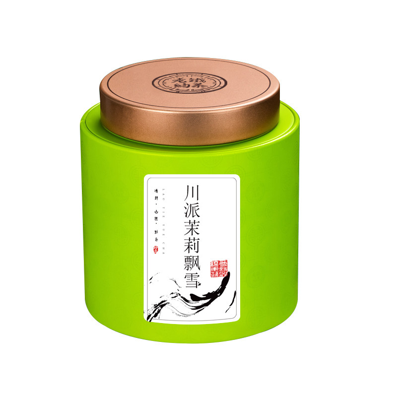 茉莉花茶新茶特级浓香型川派茉莉飘雪绿茶罐装茶叶250g