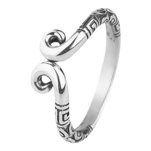 庭祥纯银紧箍咒戒指男士女情侣对戒金箍悟空金箍棒至尊宝尾戒个性