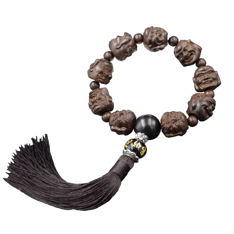 汽车档位珠车载佛珠小车排档杆装饰品车内出入保平安车用木质佛珠