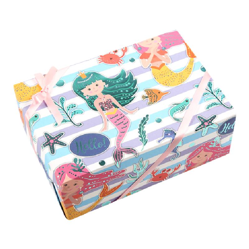 加厚烫金礼品纸动物可爱卡通儿童节彩色包书皮纸手工DIY折纸包邮