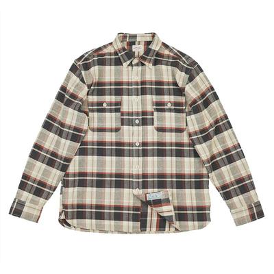 阿美咔叽复古纯棉格子衬衫