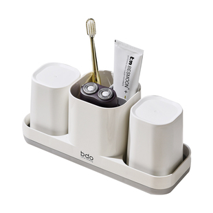 bdo漱口杯置物架家用洗漱杯套装牙缸牙膏牙刷杯情侣刷牙杯子一对