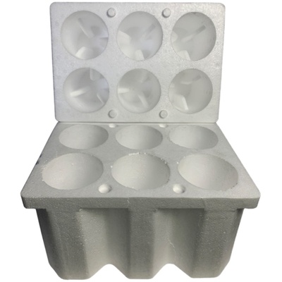 红酒6只装泡沫箱香槟快递专用