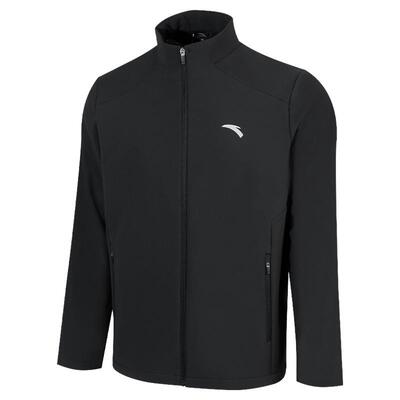 安踏加绒立领外套男开衫冲锋夹克