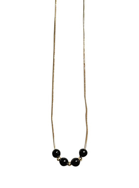 高级设计感圆珠吊坠项链锁骨链