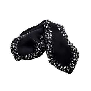 黑色三角抓夹饱满后脑勺发夹女2026新款珍珠鲨鱼夹大号发量多头饰