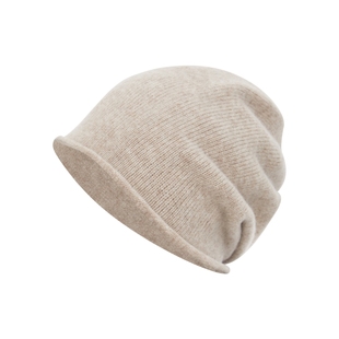 oneup秋冬季灰色纯色基础款羊毛冷帽休闲运动城市通勤针织帽子
