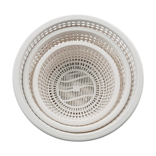 加厚菜篮子洗菜盆沥水篮塑料厨房水果馒头筐镂空洗菜盆馍框家用