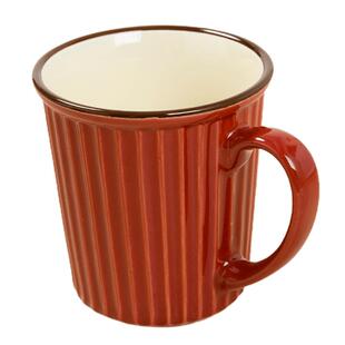 NITORI宜得利家居简约圣诞红办公喝水杯子陶瓷水杯家用马克杯莉诺