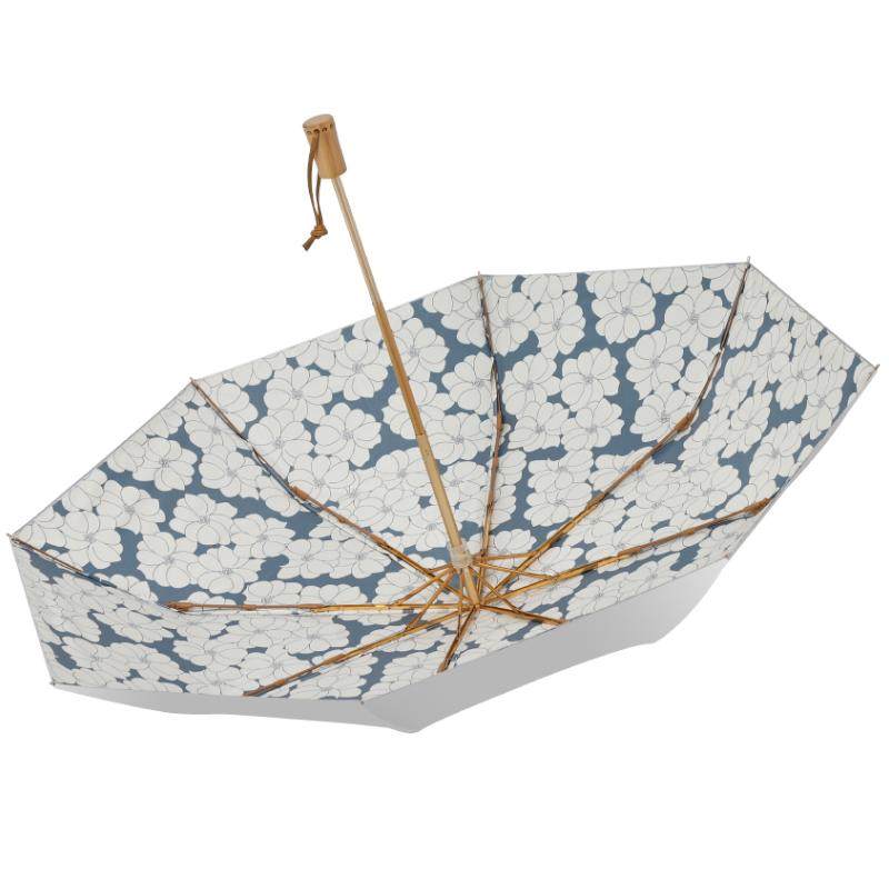 新款双层太阳伞女超强防晒防紫外线折叠晴雨两用黑胶遮阳伞upf50+