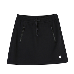 云上生活【澜夜短裙】MIU系雾面空气层a字黑色半身裙2026春裙子女