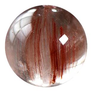 7A天然红铜发晶散珠子手链男女士diy手工手串水晶多宝项链兔毛