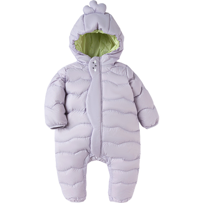 巴拉巴拉男童女童羽绒连体衣婴儿宝宝爬服冬季新款加厚外出服抱衣