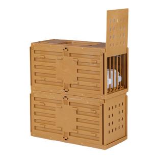 新款快递运输鸟笼画眉鸟小排笼媒笼鹦鹉外出便携塑料胶格笼可组装