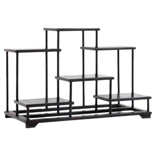 紫光檀多宝格古玩架榫卯小博古架茶壶茶具紫砂壶架实木置物架摆件