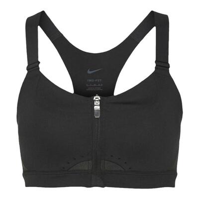 耐克前拉链高强度女子运动内衣